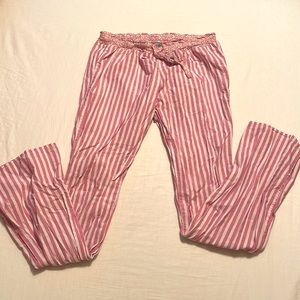 Aerie. Pajama Pants. XS. Pink and White Stripes.